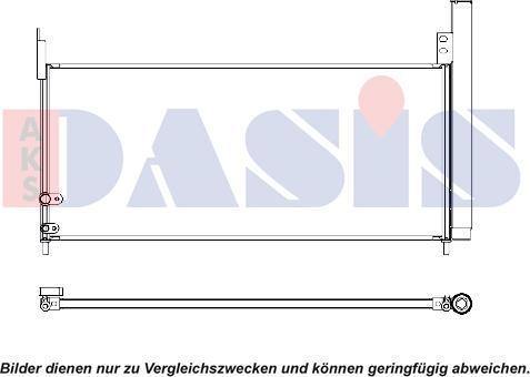 AKS Dasis 212099N - Конденсатор, кондиціонер autozip.com.ua