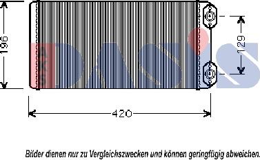 AKS Dasis 289020N - Теплообмінник, опалення салону autozip.com.ua