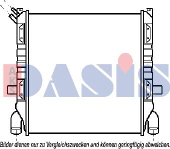 AKS Dasis 270050N - Радіатор, охолодження двигуна autozip.com.ua