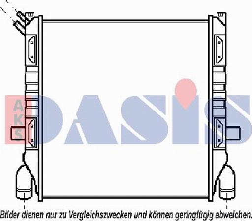 AKS Dasis 270050T - Радіатор, охолодження двигуна autozip.com.ua