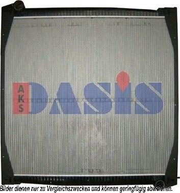 AKS Dasis 270070N - Радіатор, охолодження двигуна autozip.com.ua