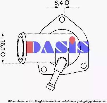 AKS Dasis 751918N - Термостат, охолоджуюча рідина autozip.com.ua