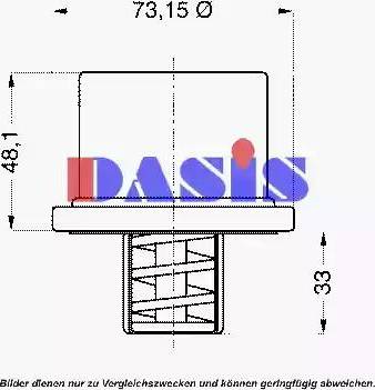 AKS Dasis 751986N - Термостат, охолоджуюча рідина autozip.com.ua