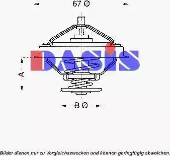 AKS Dasis 751933N - Термостат, охолоджуюча рідина autozip.com.ua