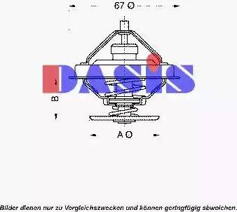 AKS Dasis 751896N - Термостат, охолоджуюча рідина autozip.com.ua