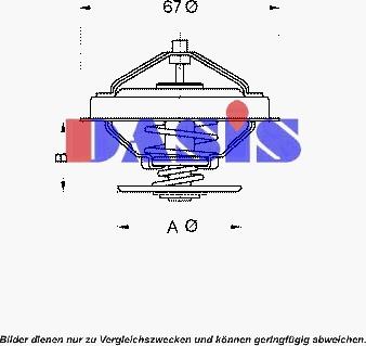 AKS Dasis 751890N - Термостат, охолоджуюча рідина autozip.com.ua