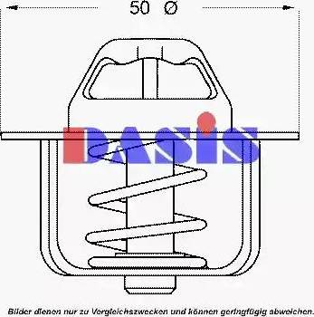 AKS Dasis 751846N - Термостат, охолоджуюча рідина autozip.com.ua