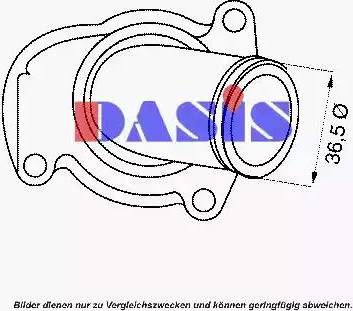 AKS Dasis 751843N - Термостат, охолоджуюча рідина autozip.com.ua