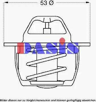 AKS Dasis 751850N - Термостат, охолоджуюча рідина autozip.com.ua