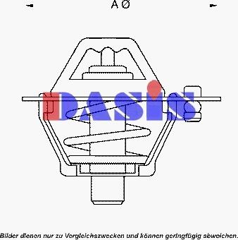 AKS Dasis 751806N - Термостат, охолоджуюча рідина autozip.com.ua