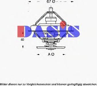 AKS Dasis 751886N - Термостат, охолоджуюча рідина autozip.com.ua