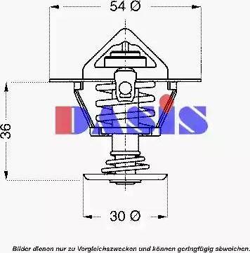 AKS Dasis 751821N - Термостат, охолоджуюча рідина autozip.com.ua