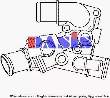 AKS Dasis 751828N - Термостат, охолоджуюча рідина autozip.com.ua