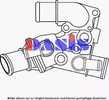 AKS Dasis 751827N - Термостат, охолоджуюча рідина autozip.com.ua