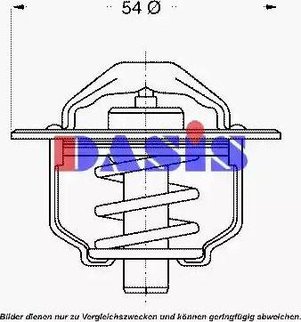 AKS Dasis 751799N - Термостат, охолоджуюча рідина autozip.com.ua