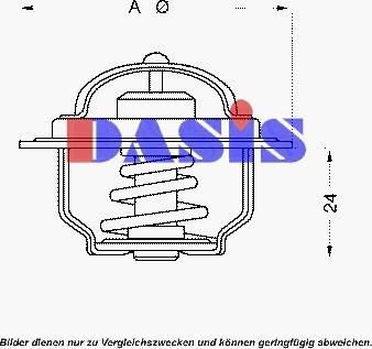 AKS Dasis 751791N - Термостат, охолоджуюча рідина autozip.com.ua