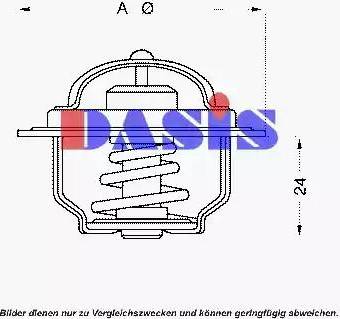 AKS Dasis 751769N - Термостат, охолоджуюча рідина autozip.com.ua