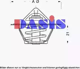 AKS Dasis 751761N - Термостат, охолоджуюча рідина autozip.com.ua