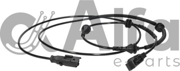 Alfa e-Parts AF01891 - Датчик ABS, частота обертання колеса autozip.com.ua