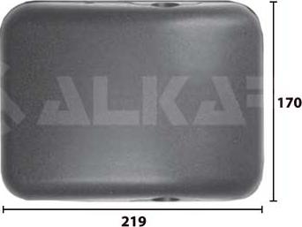 Alkar 9421262 - Широкий дзеркало autozip.com.ua