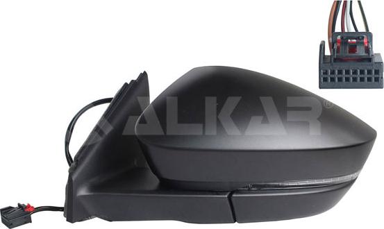 Alkar 9025771 - Зовнішнє дзеркало autozip.com.ua