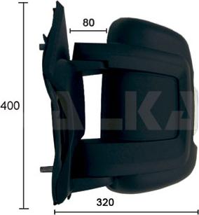 Alkar 9246922 - Зовнішнє дзеркало autozip.com.ua