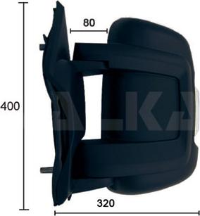 Alkar 9243922 - Зовнішнє дзеркало autozip.com.ua