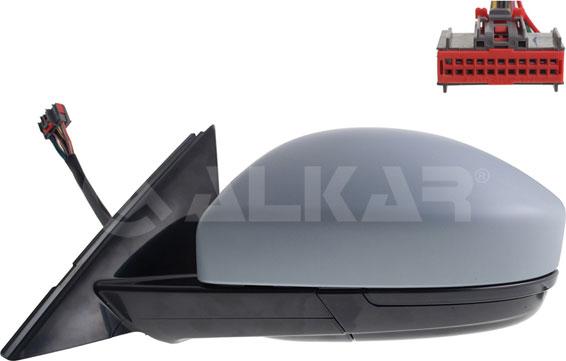 Alkar 6141085 - Зовнішнє дзеркало autozip.com.ua