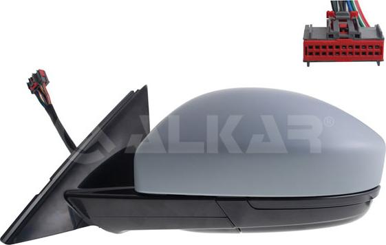 Alkar 6131085 - Зовнішнє дзеркало autozip.com.ua