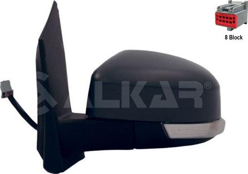 Alkar 6137401 - Зовнішнє дзеркало autozip.com.ua