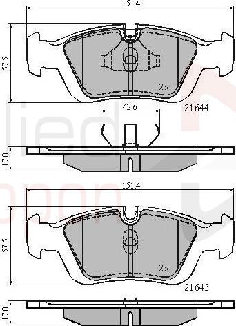 ALLIED NIPPON ADB0513 - Гальмівні колодки, дискові гальма autozip.com.ua