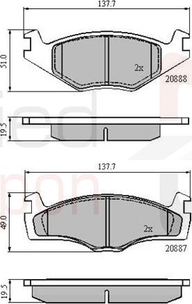 ALLIED NIPPON ADB0149 - Гальмівні колодки, дискові гальма autozip.com.ua