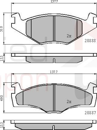 ALLIED NIPPON ADB0148 - Гальмівні колодки, дискові гальма autozip.com.ua