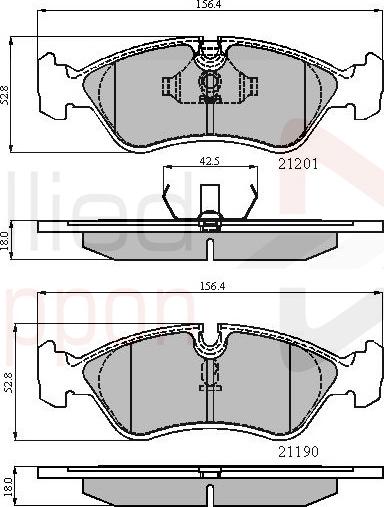 ALLIED NIPPON ADB0150 - Гальмівні колодки, дискові гальма autozip.com.ua