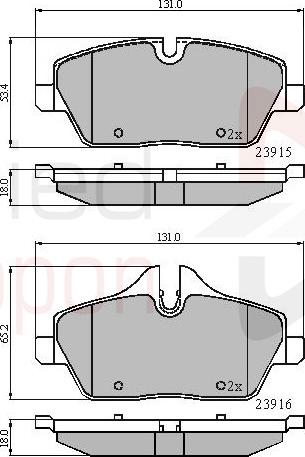 ALLIED NIPPON ADB01531 - Гальмівні колодки, дискові гальма autozip.com.ua