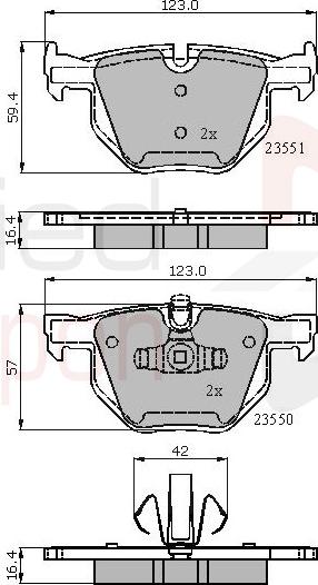 ALLIED NIPPON ADB01671 - Гальмівні колодки, дискові гальма autozip.com.ua