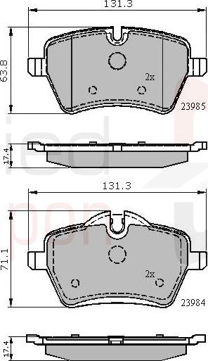ALLIED NIPPON ADB01673 - Гальмівні колодки, дискові гальма autozip.com.ua