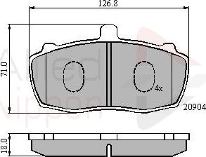 ALLIED NIPPON ADB01066 - Гальмівні колодки, дискові гальма autozip.com.ua