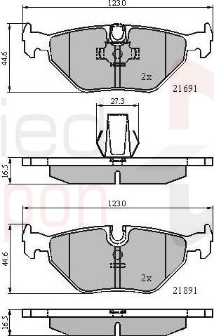 ALLIED NIPPON ADB01011 - Гальмівні колодки, дискові гальма autozip.com.ua