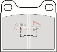 ALLIED NIPPON ADB0101 - Гальмівні колодки, дискові гальма autozip.com.ua
