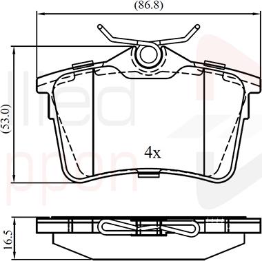 ALLIED NIPPON ADB01797 - Гальмівні колодки, дискові гальма autozip.com.ua