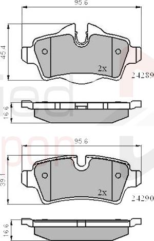 ALLIED NIPPON ADB01759 - Гальмівні колодки, дискові гальма autozip.com.ua