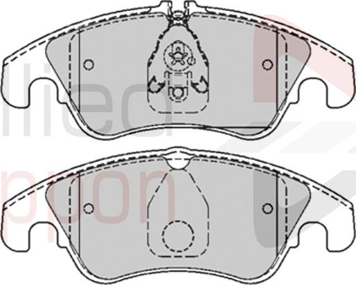 ALLIED NIPPON ADB01789 - Гальмівні колодки, дискові гальма autozip.com.ua