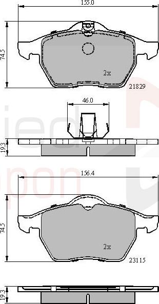 ALLIED NIPPON ADB0749 - Гальмівні колодки, дискові гальма autozip.com.ua