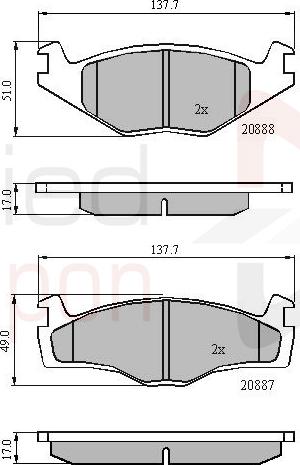 ALLIED NIPPON ADB0703 - Гальмівні колодки, дискові гальма autozip.com.ua