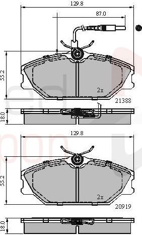 ALLIED NIPPON ADB1526 - Гальмівні колодки, дискові гальма autozip.com.ua