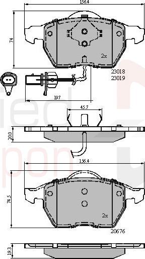ALLIED NIPPON ADB11542 - Гальмівні колодки, дискові гальма autozip.com.ua