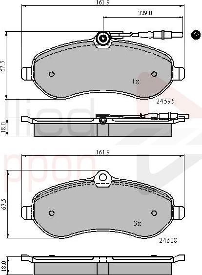 ALLIED NIPPON ADB11621 - Гальмівні колодки, дискові гальма autozip.com.ua
