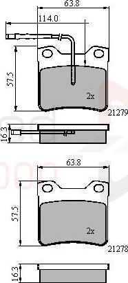 ALLIED NIPPON ADB11060 - Гальмівні колодки, дискові гальма autozip.com.ua