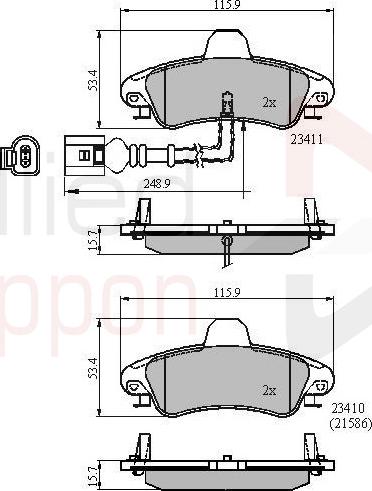 ALLIED NIPPON ADB11235 - Гальмівні колодки, дискові гальма autozip.com.ua